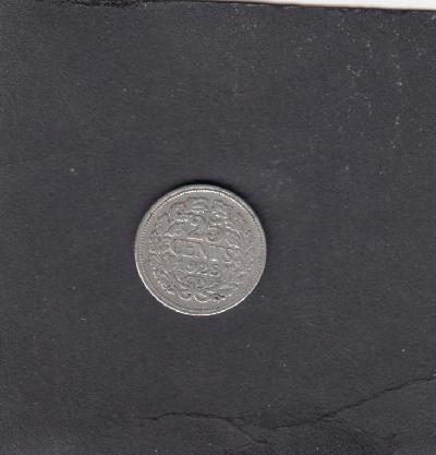 Beschrijving: 25 Cent WILHELMINA 